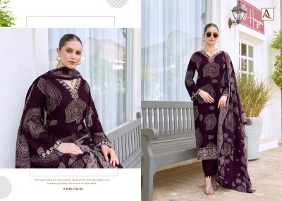 Alok suit turkis-19 embroidery dress material wholesale